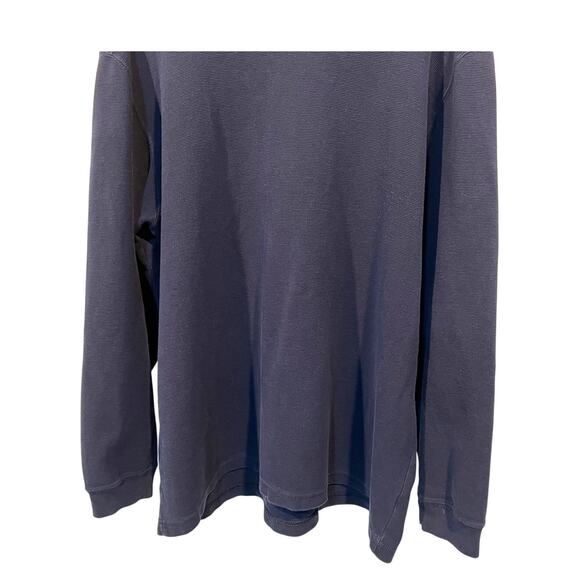 Junction West Thermal Shirt Cotton Navy Blue Solid Long Sleeve Men's XXLarge - Picture 5 of 12